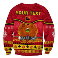 (Custom Personalised) Papua New Guinea Christmas Sweatshirt Bird Of Paradise Bikpela Hamamas Blong Dispela Krismas LT14 - Polynesian Pride
