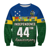 Solomon Islands National Day Sweatshirt Independence Day Tapa Pattern LT13 - Polynesian Pride