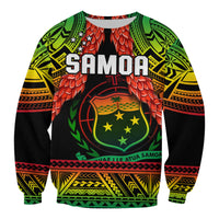 Samoa Rugby Sweatshirt Teuila Torch Ginger Gradient Style LT14 - Polynesian Pride