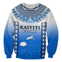 Personalised Fiji Sweatshirt Kaiviti Fijian Special Tapa Pattern LT14 - Polynesian Pride