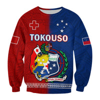 (Custom Personalised) TokoUso Sweatshirt Tonga and Samoa United We Stand Divided We Fall LT14 - Polynesian Pride