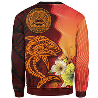 American Samoa Sweater - Tribal Tuna Fish - Polynesian Pride