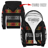 (Custom Personalised) The Hunters PNG Sherpa Hoodie Papua New Guinea Hunters Rugby LT13 Unisex Black - Polynesian Pride