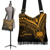Samoa Boho Handbag - Gold Color Cross Style - Polynesian Pride