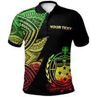 Samoa Custom Polo Shirt Flash Style Reggae Unisex Reggae - Polynesian Pride
