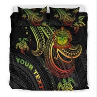 Samoa Custom Personalised Bedding Set - Reggae Turtle - Polynesian Pride