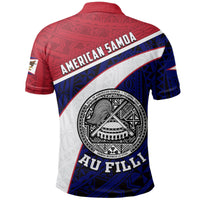 American Samoa Mens All Over Print Polo Shirt Au Filli Football - Polynesian Pride