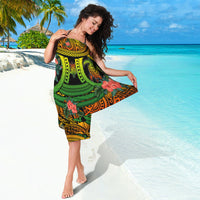 Polynesian Turtle Sarong Circle Turtle Hibiscus Reggae LT9 - Polynesian Pride