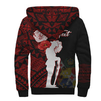Tonga Sherpa Hoodie Anzac Day Lest We Forget LT7 - Polynesian Pride