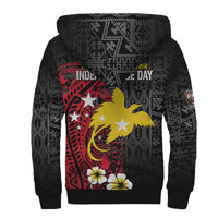 Papua New Guinea Independence Sherpa Hoodie PNG Kumuls - Tribal Crocodile LT7 - Polynesian Pride