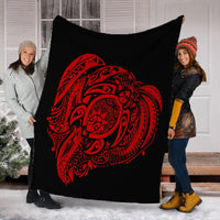 Simple Premium Blankets Red AH - Polynesian Pride