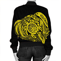 Simple Bomber Jacket Yellow AH - Polynesian Pride