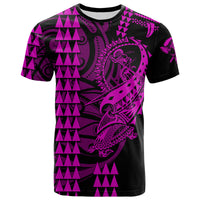 Custom Hawaii Polynesian Warrior Kakau T Shirt Purple LT6 Purple - Polynesian Pride