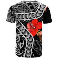 Cook Islands T Shirt Hibiscus Ft Polynesian Pattern - Polynesian Pride