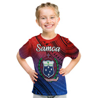 Samoa T Shirt Style Gradient Sporty Original LT13 Kid Gradient - Polynesian Pride