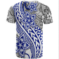 Traditional Polynesian Tribal Tattoo Retro Couple T Shirt Blue LT9 - Polynesian Pride