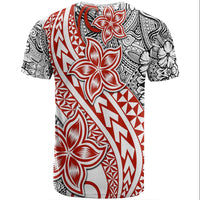 Traditional Polynesian Tribal Tattoo Retro Couple T Shirt Red LT9 - Polynesian Pride