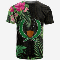 Pohnpei Micronesia Gold T Shirt Tropical Flowers LT13 - Polynesian Pride