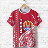Tahiti Rugby T Shirt Marvelous Version Red Unisex Red - Polynesian Pride