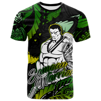 Custom Samoan Warrior Pride Samoa Polynesia T Shirt LT2 - Polynesian Pride