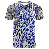 Traditional Polynesian Tribal Tattoo Retro Couple T Shirt Blue LT9 - Polynesian Pride