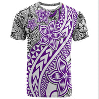 Traditional Polynesian Tribal Tattoo Retro Couple T Shirt Purple LT9 - Polynesian Pride