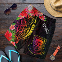 Tuvalu Men's Shorts - Tropical Hippie Style - Polynesian Pride