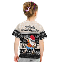 Hawaii Mele Kalikimaka T Shirt KID Dabbing Santa Black Merry Christmas LT14 - Polynesian Pride