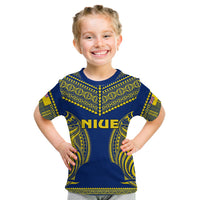 Niue T Shirt KID Hiapo Mix Polynesian Happy Constitution Day LT14 Youth XL Size14 - Polynesian Pride
