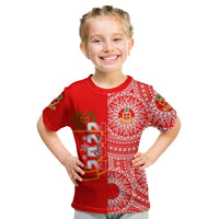 (Custom Text and Number) Kolisi Tonga High School T Shirt Class of Year Tongan Ngatu Pattern LT14 - Polynesian Pride