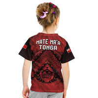 Tonga Rugby MMT T Shirt Ngatu Mate Maa Tonga Grunge LT13 - Polynesian Pride