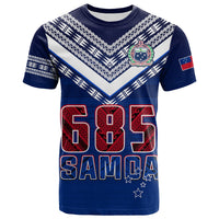 Samoa 685 T Shirt Uso Aso Uma Toa Samoa Rugby History Made LT13 Blue - Polynesian Pride