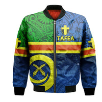 Vanuatu Tafea Province Day Bomber Jacket Tafea Flag Color Style LT9 Unisex Blue - Polynesian Pride