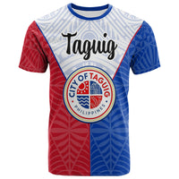 Pilipinas T Shirt Taguig Seal of Pilipinas Style Unisex Blue - Red - Polynesian Pride