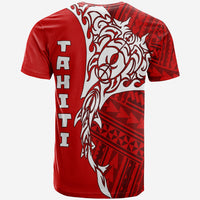 Tahiti French Polynesian Manta Spirit Guardian Tribal Pattern T Shirt LT7 - Polynesian Pride