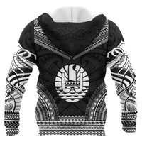 Tahiti Polynesian Chief Custom Hoodie Black Version Unisex Black - Polynesian Pride