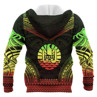 Tahiti Polynesian Chief Custom Hoodie Reggae Version Unisex Reggae - Polynesian Pride