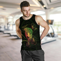 Hawaii Warrior Hibiscus Polynesian Men's Tank Top - Flo Style - AH - Polynesian Pride