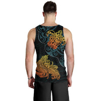 Hawaiian Polynesian Hula Girl And Turtle Men's Tank Top - The Wave Style - AH - Polynesian Pride