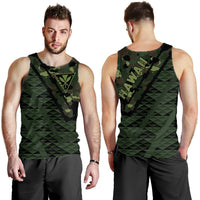 Hawaii Army Niho Mano Tank Top - Camo Map - AH Green - Polynesian Pride