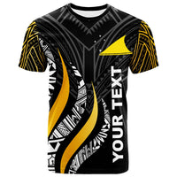 Tokelau Custom T Shirt Tokelau Strong Fire Pattern Gold Unisex Art - Polynesian Pride