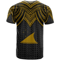 Tokelau T Shirt Polynesian Armor Style Gold - Polynesian Pride