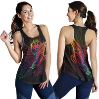 Tonga Women's Racerback Tank - Butterfly Polynesian Style - Polynesian Pride