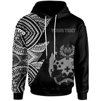 Tonga Custom Personalized Hoodie Flash Style White Unisex White - Polynesian Pride