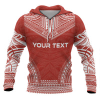 Tonga Polynesian Chief Custom Hoodie Flag Version - Polynesian Pride