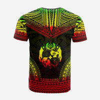 Tonga Custom T Shirt Tonga Coat of Arms Polynesian Chief Tattoo Reggae Version - Polynesian Pride