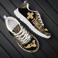 Tonga Map With Polynesian Pattern Sneakers - Cullinan Style - Polynesian Pride