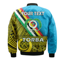 (Custom Personalised) Vanuatu Torba Province Day Bomber Jacket Torba Flag Color Style LT9 - Polynesian Pride