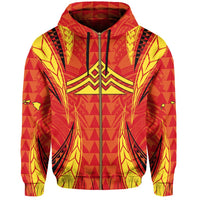 Hawaiian Mauna Kea Polynesian Zipper Hoodie Valeria Style - Polynesian Pride