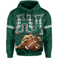 Polynesian Kakau Hawaii Warrior Football Hoodie - Polynesian Pride